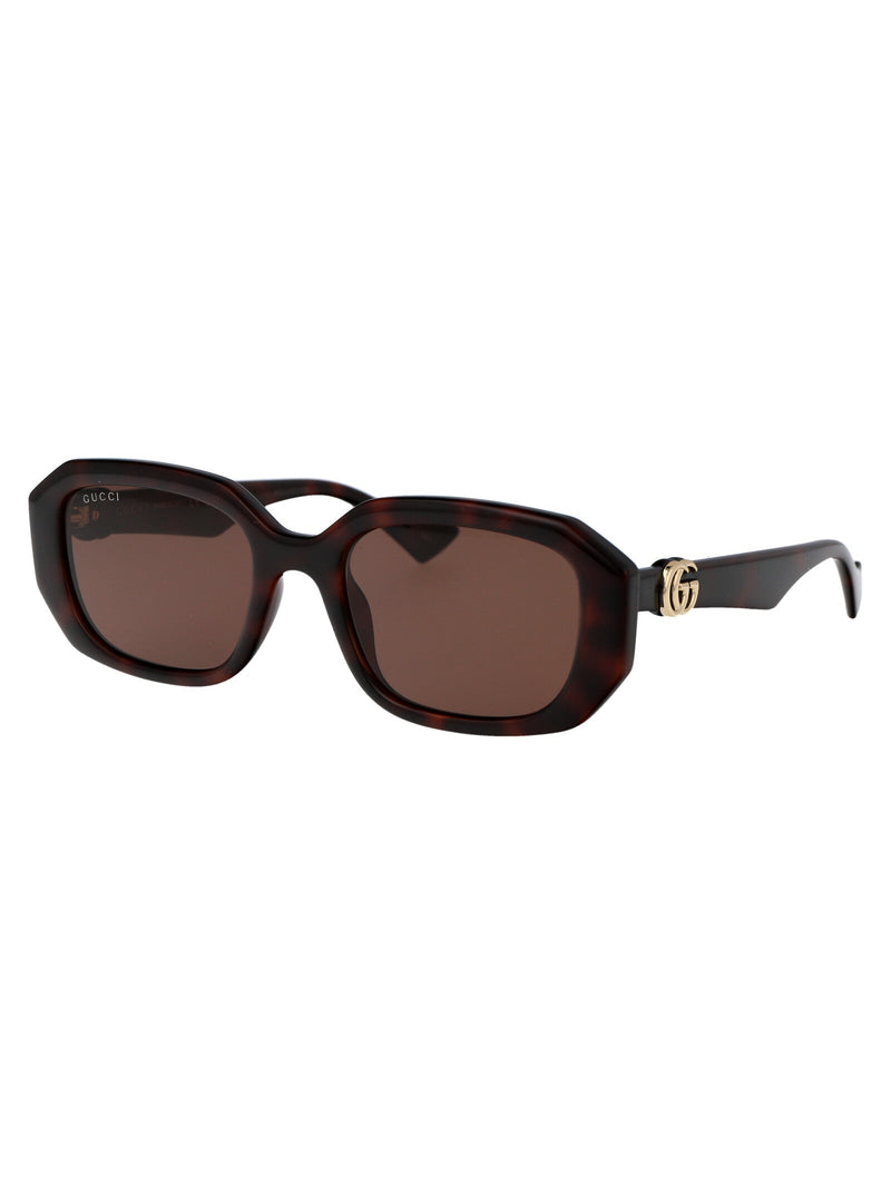Gucci Gg1535s Havana Brown Injected Sunglasses —