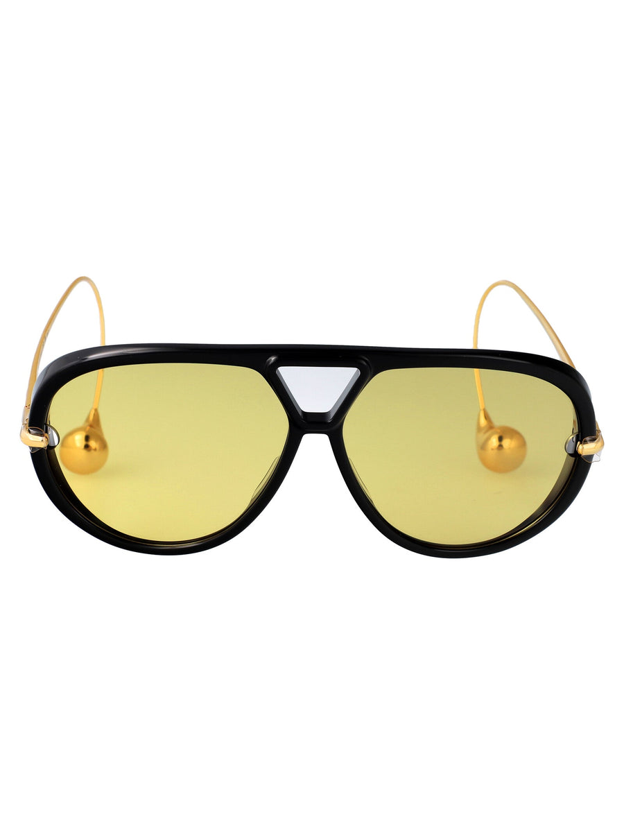 Bottega Veneta Bv1273s Sunglasses — Black Metal