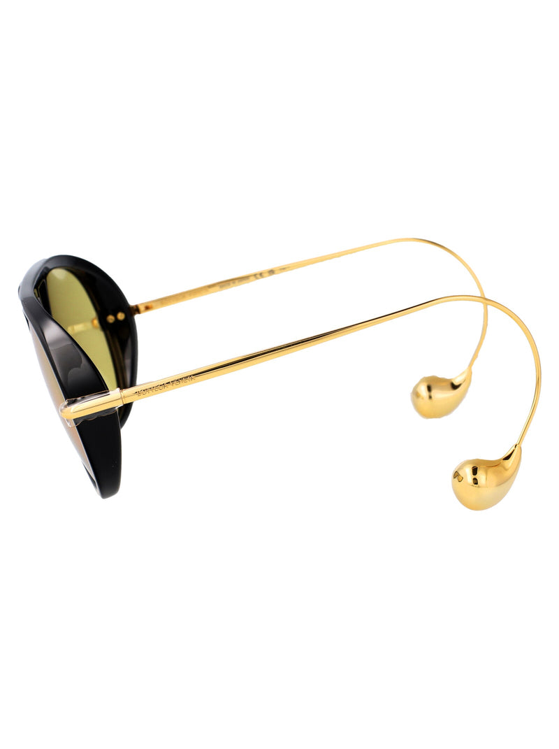 Bottega Veneta Bv1273s Sunglasses — Black Metal