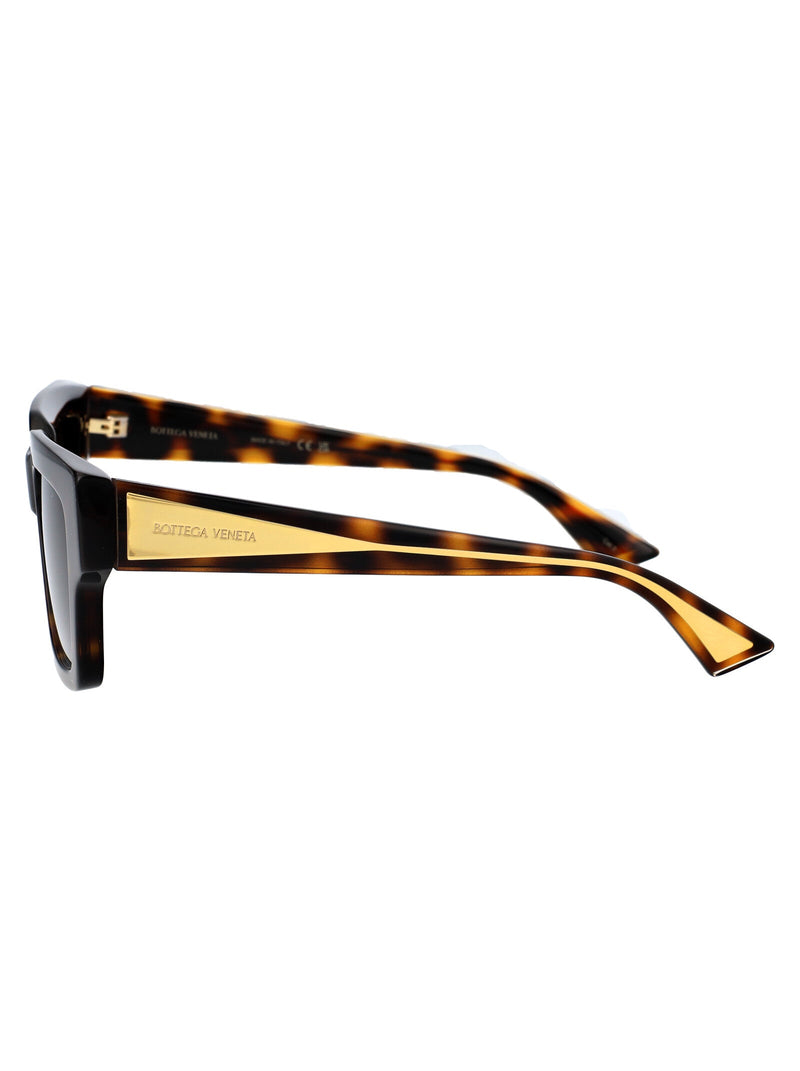 Bottega Veneta Bv1276s Tortoiseshell Resin Sunglasses — Brown