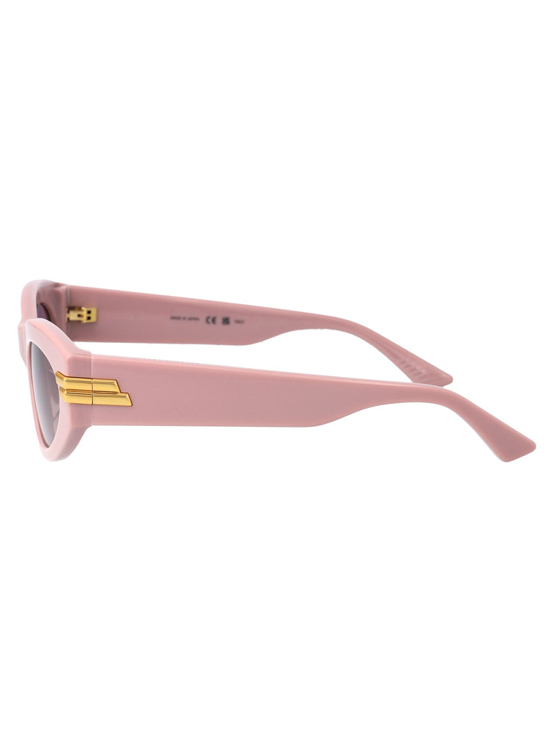 Bottega Veneta Bv1189s Acetate Cat-Eye Sunglasses — Pink