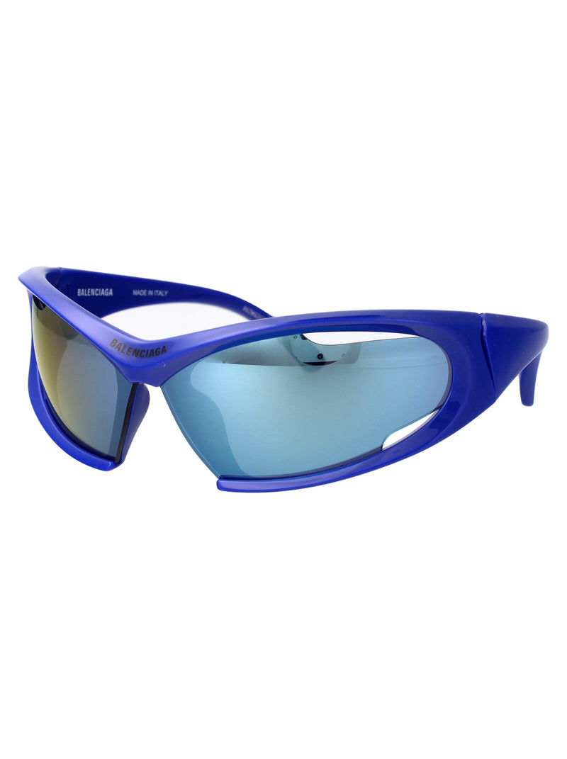 Balenciaga Bb0318s Layered Acetate Sunglasses — Blue