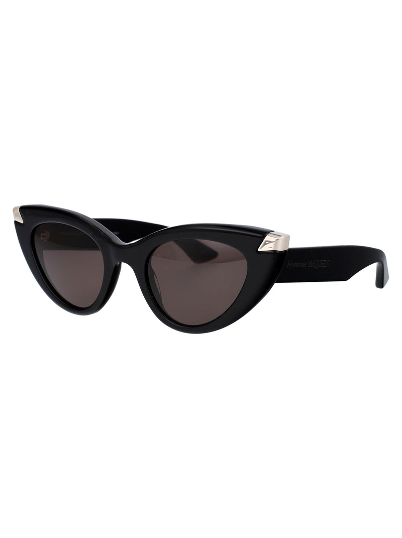 Alexander Mcqueen Am0442s Cat-Eye Acetate Sunglasses — Black