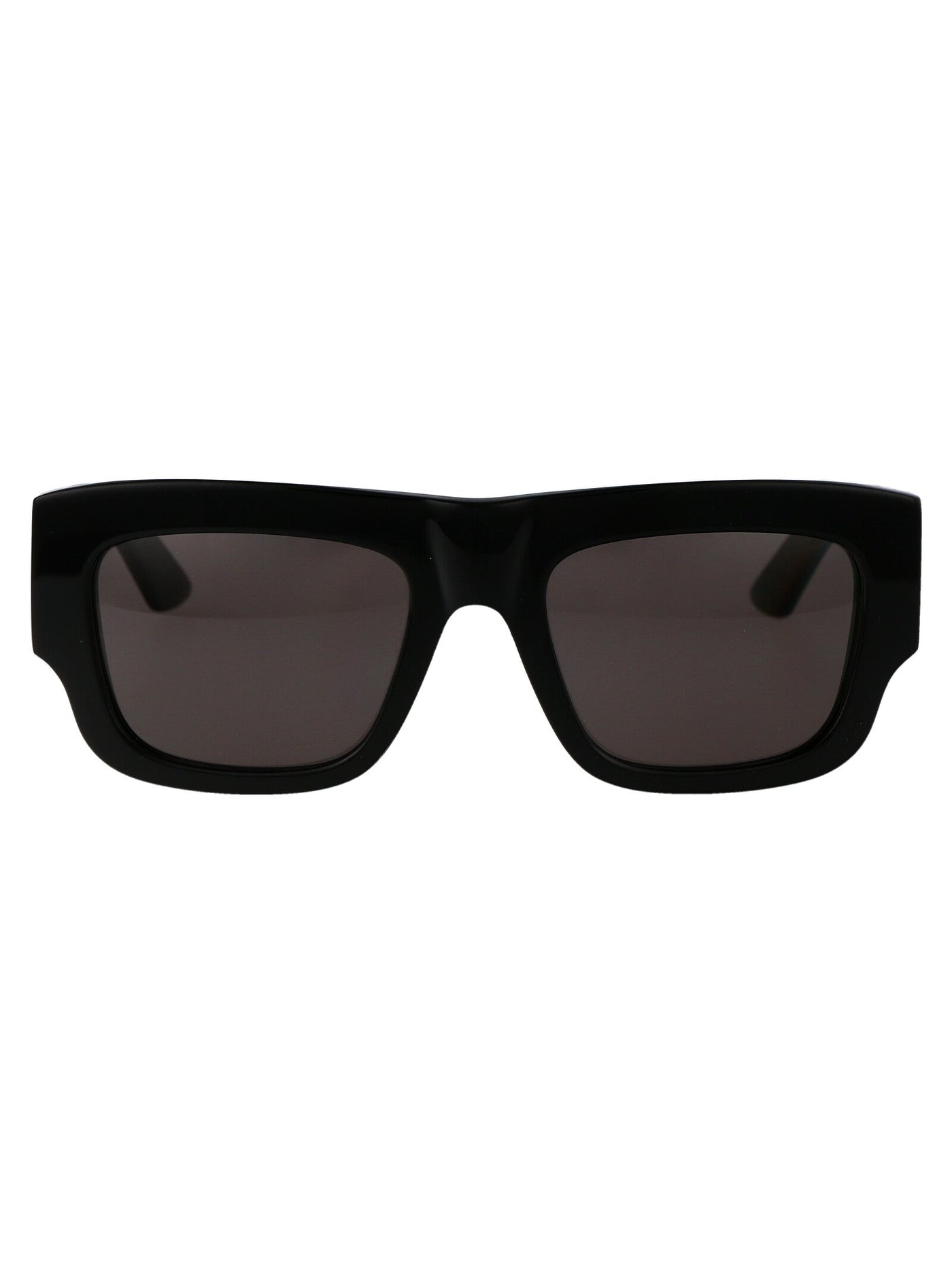 Alexander Mcqueen Am0449s Acetate Rectangular Sunglasses — Black