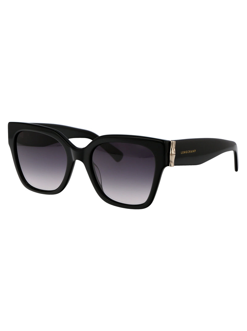 Longchamp Lo732s Acetate Frame Sunglasses — Black