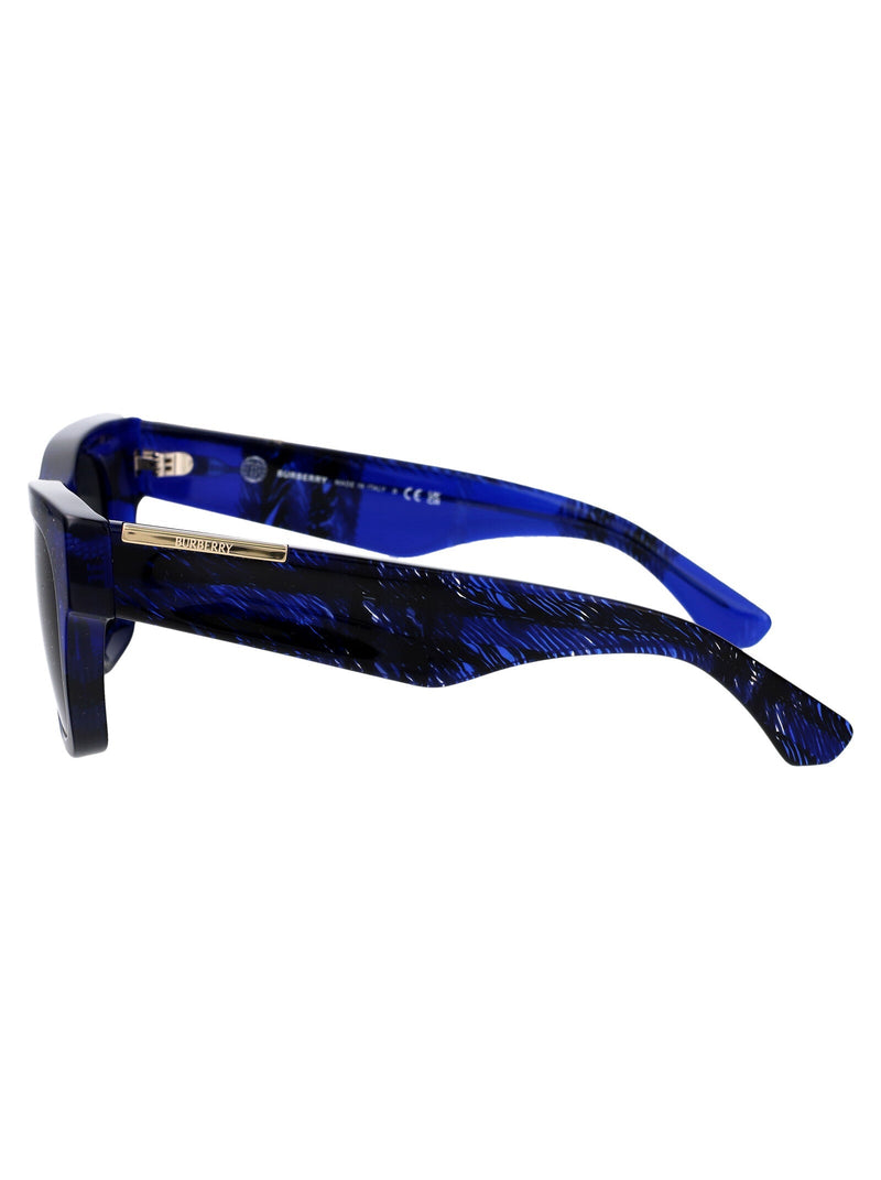 Burberry 0be4424 Check Blue Acetate Sunglasses —