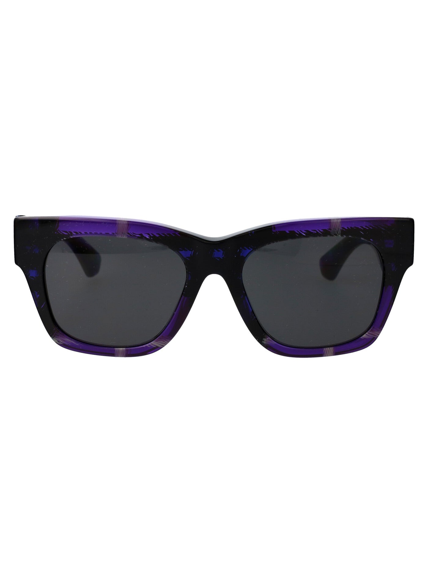 Burberry 0be4424 Violet Check Acetate Sunglasses — Purple