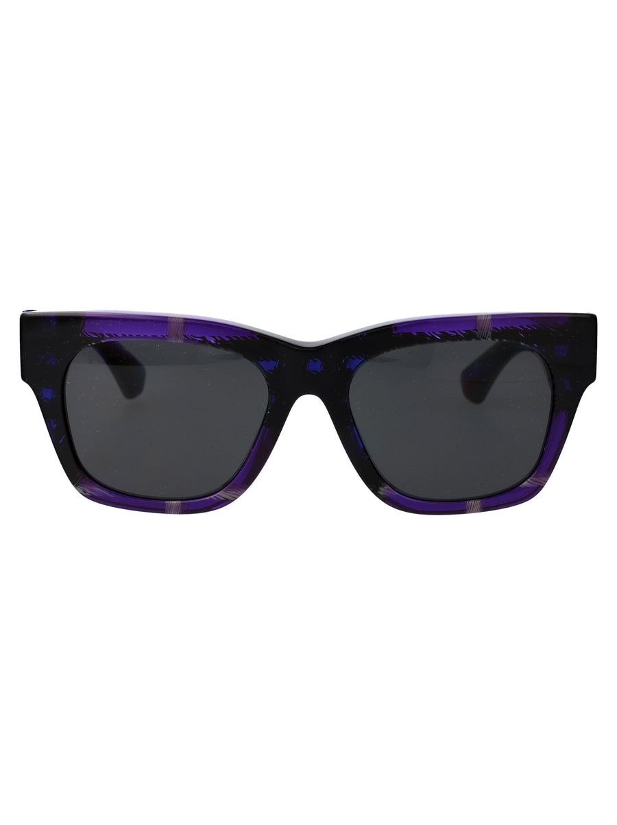 Burberry 0be4424 Violet Check Acetate Sunglasses — Purple