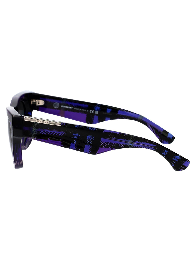 Burberry 0be4424 Violet Check Acetate Sunglasses — Purple