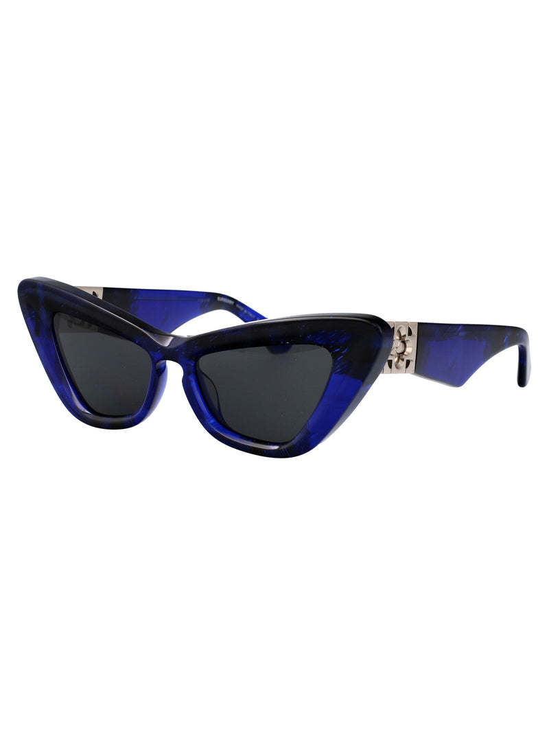 Burberry 0be4421u Check-Pattern Acetate Sunglasses — Blue