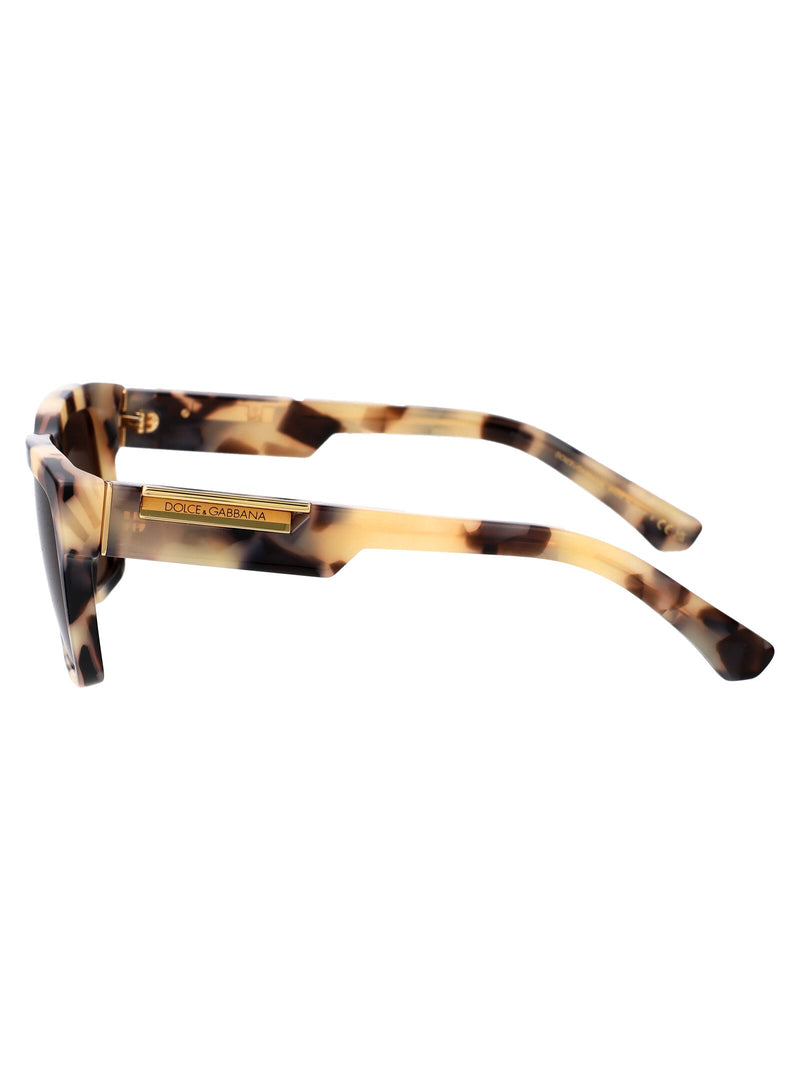 Dolce & Gabbana 0dg4465 Havana Beige Acetate Sunglasses — Brown