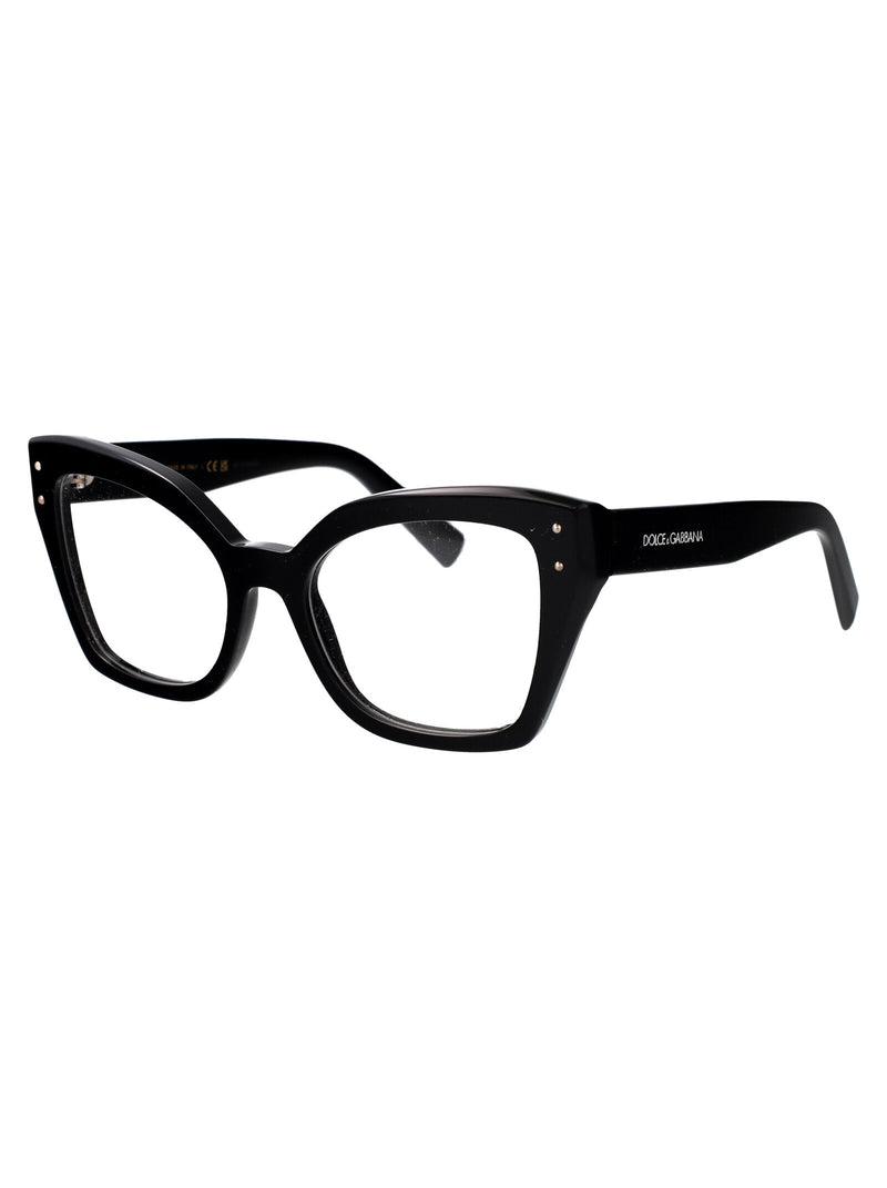Dolce & Gabbana 0dg3386 Cat-Eye Black Acetate Sunglasses —