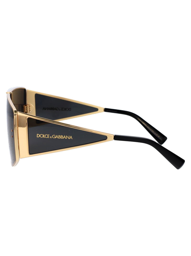 Dolce & Gabbana 0dg2305 Gold Metal Square Sunglasses —