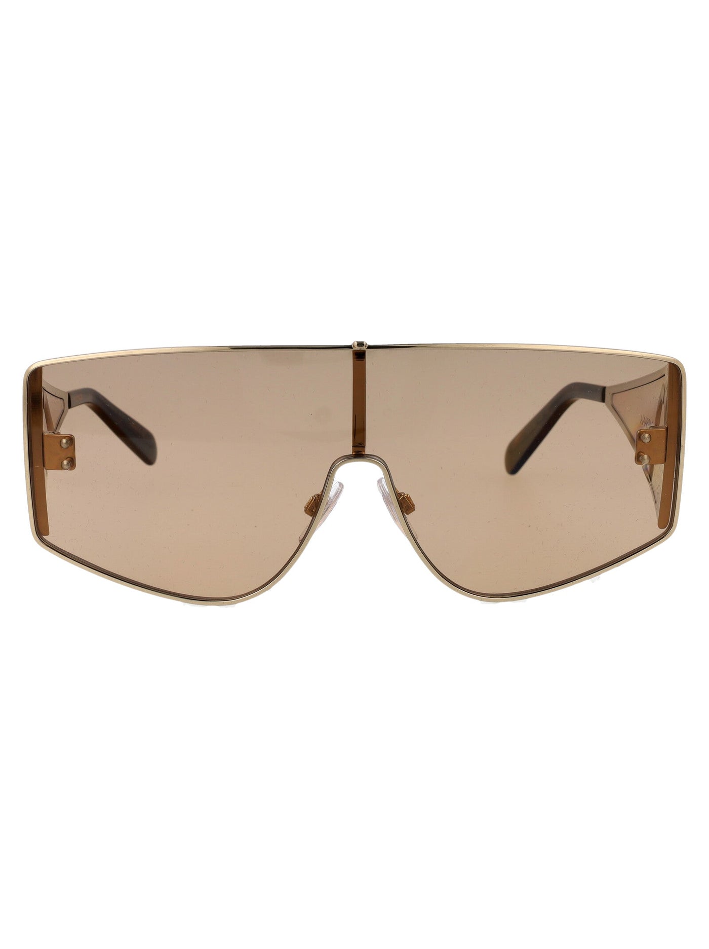 Dolce & Gabbana 0dg2305 Metal Shield Sunglasses — Gold