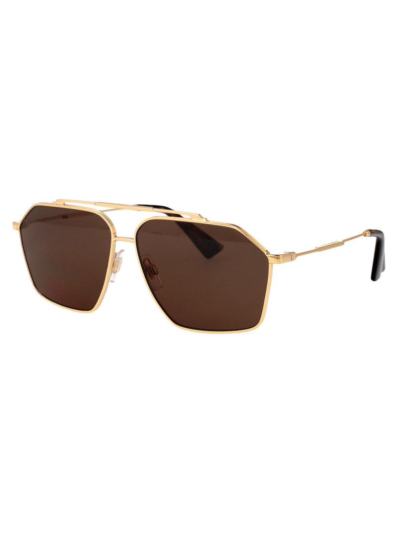 Dolce & Gabbana 0dg2303 Gold Metal Frame Sunglasses —
