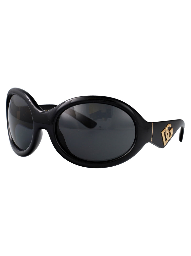 Dolce & Gabbana 0dg6201 Round Injected Frame Sunglasses — Black