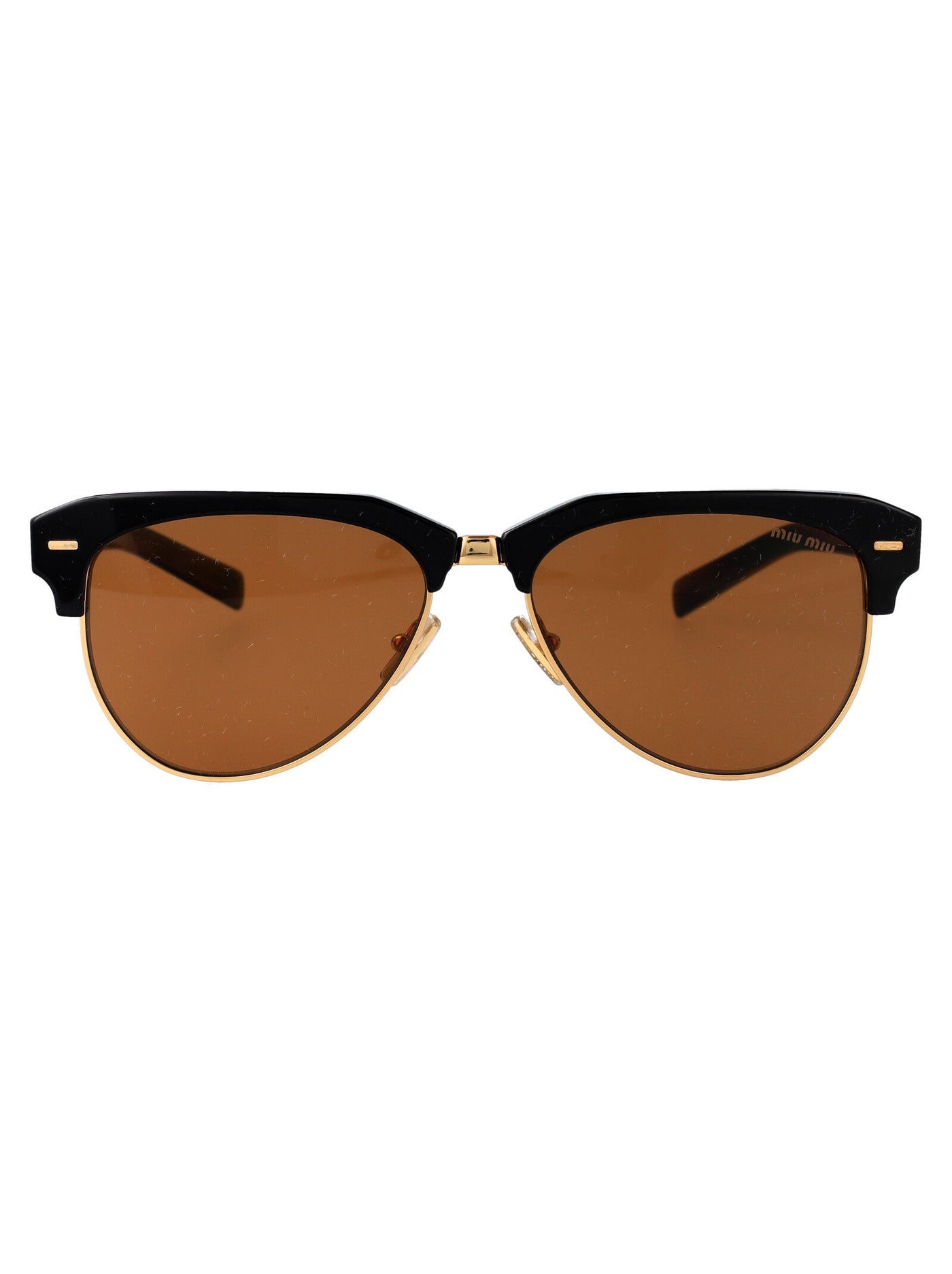 Miu Miu 0mu Black Acetate Clubmaster Sunglasses —