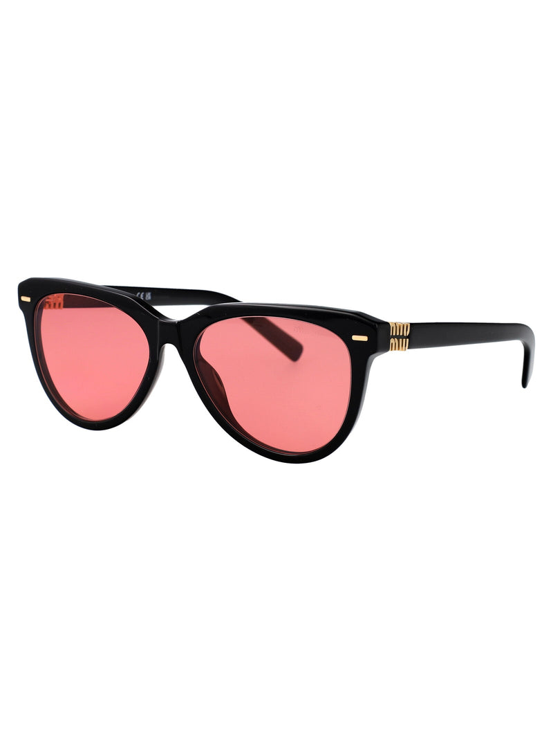 Miu Miu 0mu Cat-Eye Acetate Sunglasses — Black