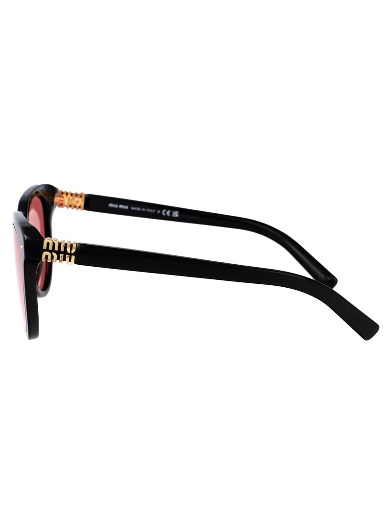 Miu Miu 0mu Cat-Eye Acetate Sunglasses — Black