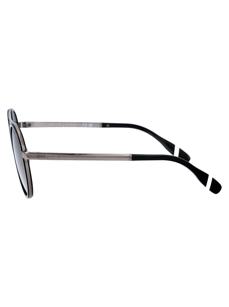 Polo Ralph Lauren 0ph3150 Metal Frame Sunglasses — Black