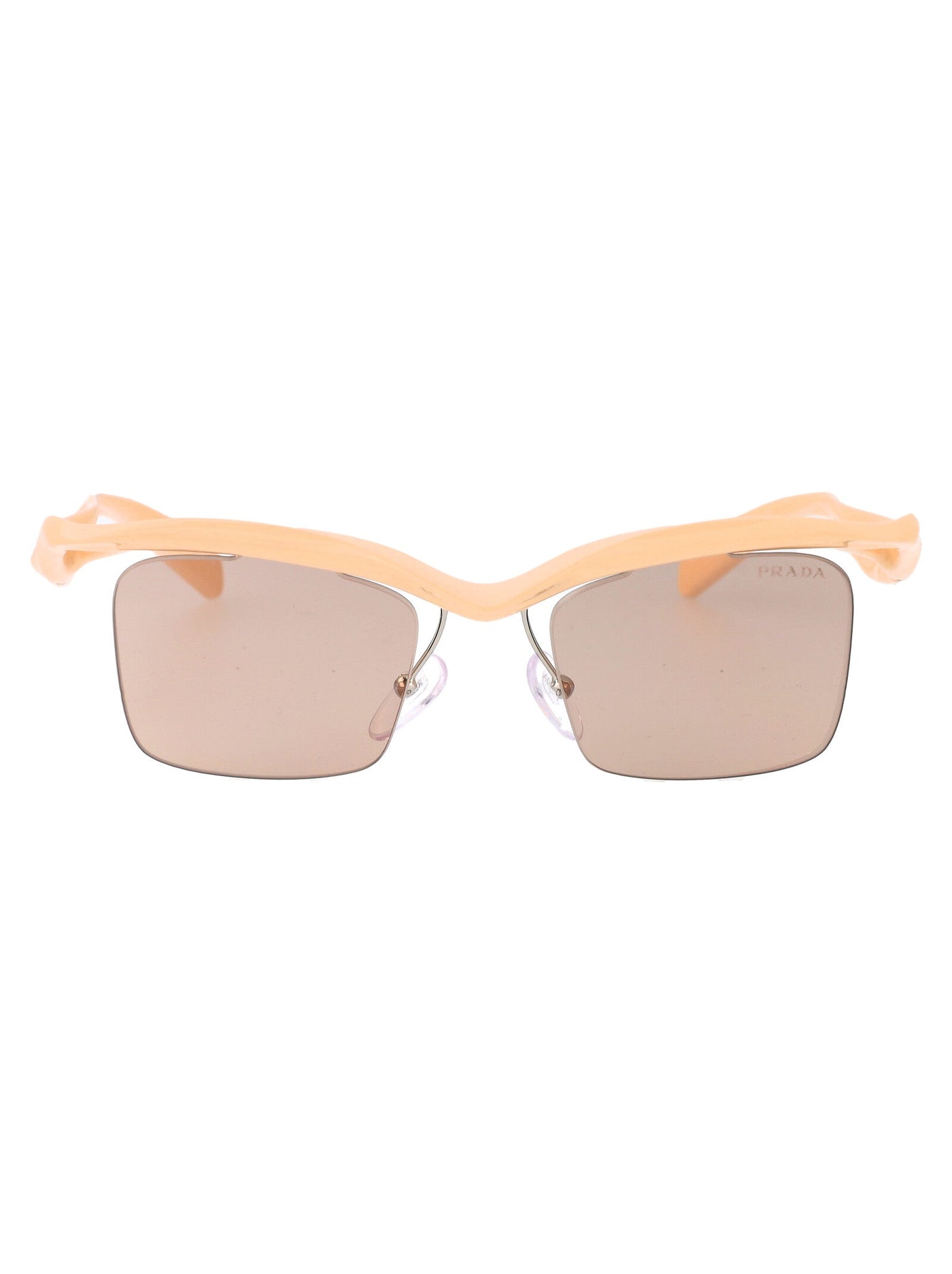 Prada 0pr Nylon Frame Sunglasses — Beige