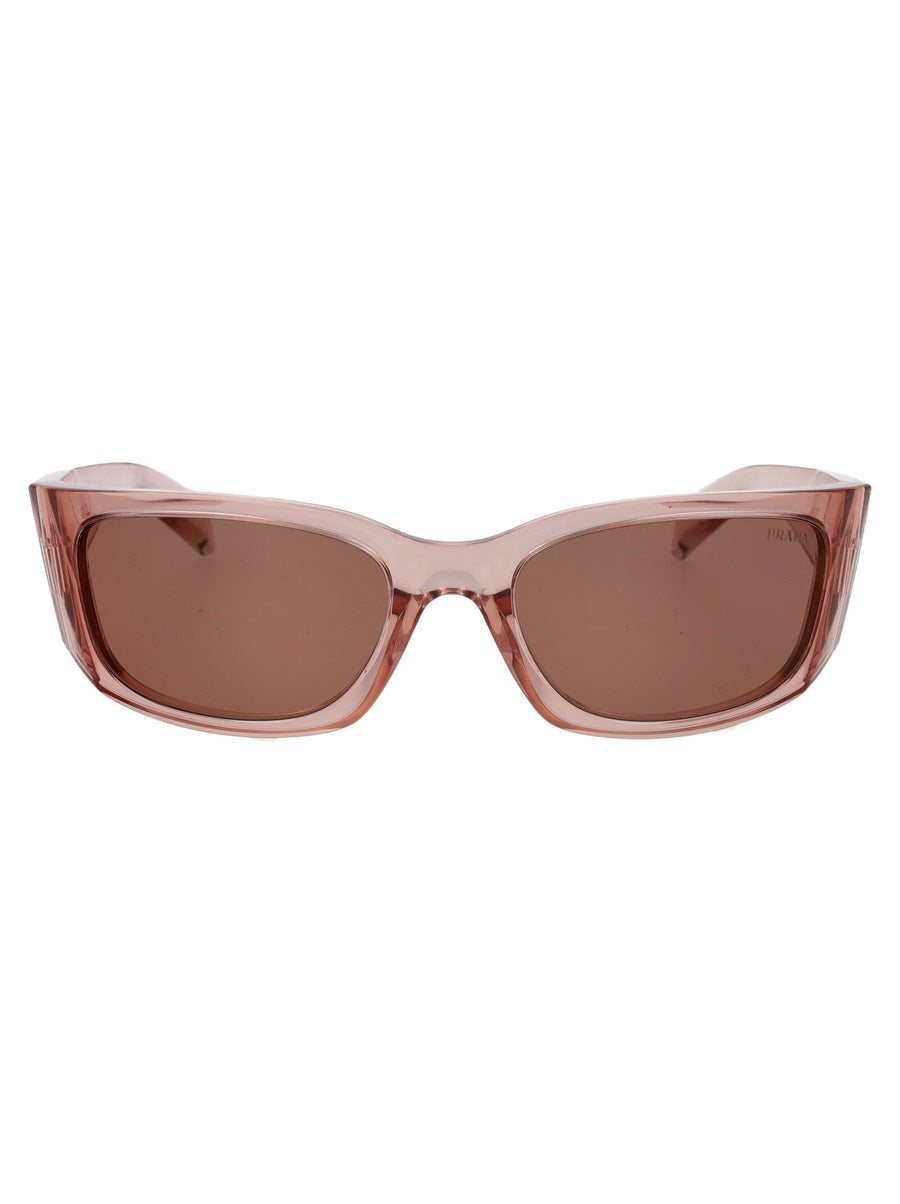 Prada 0pr Transparent Peach Propionate Sunglasses — Pink