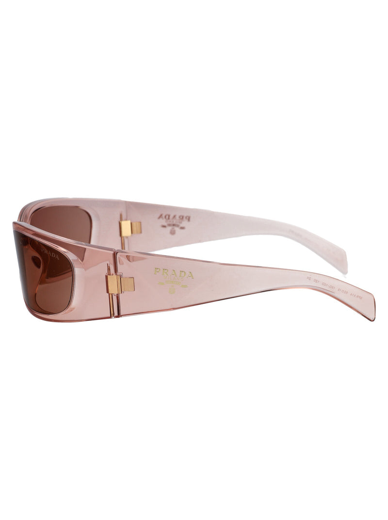 Prada 0pr Transparent Peach Propionate Sunglasses — Pink