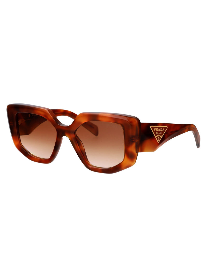 Prada 0pr Tortoiseshell Acetate Sunglasses — Brown