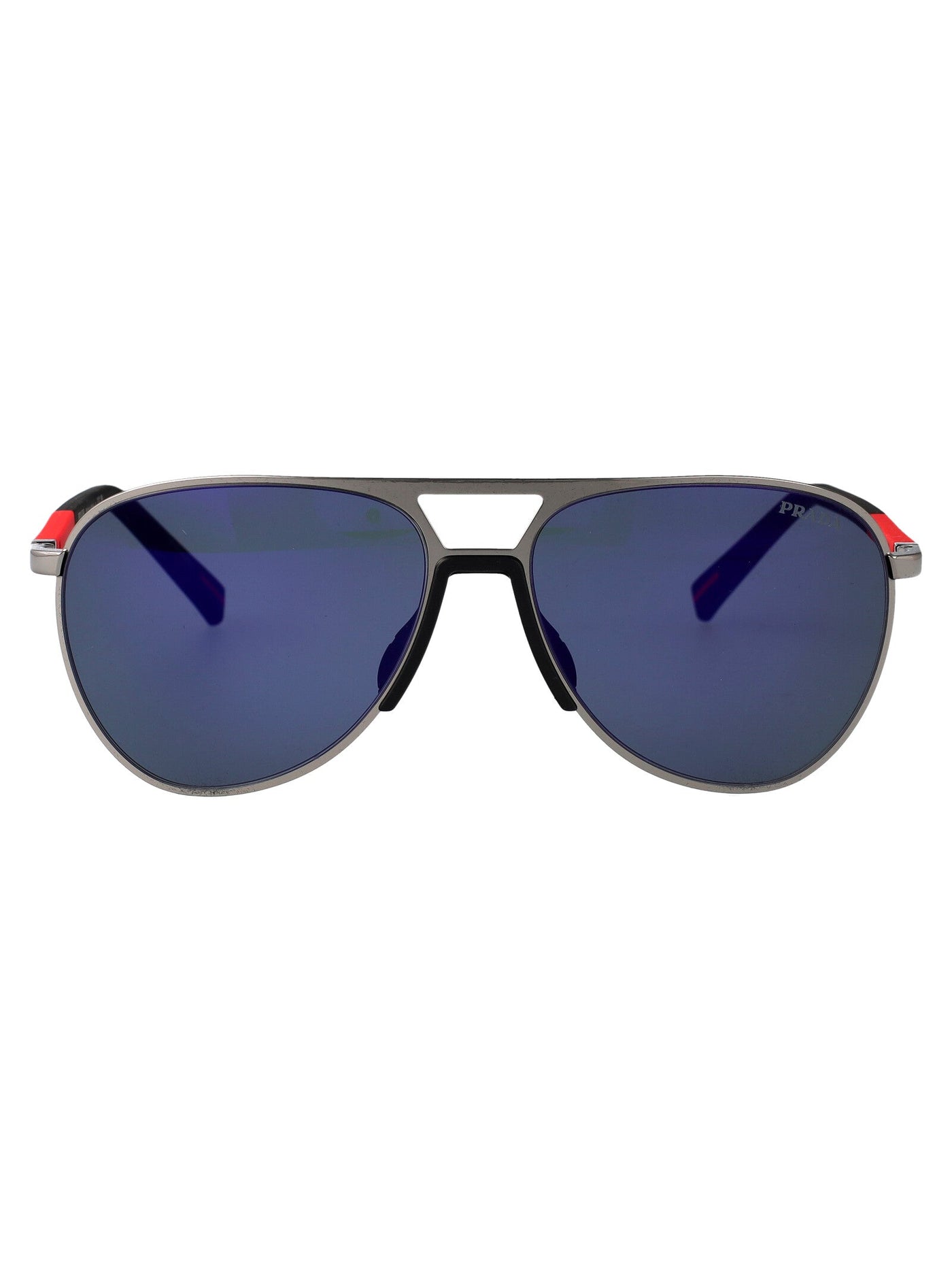 Prada 0ps Sunglasses — Gray Metal