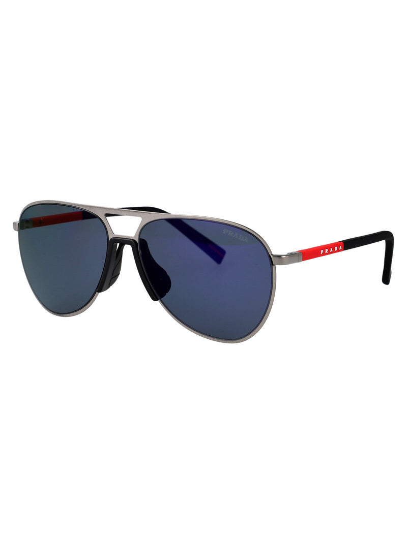 Prada 0ps Sunglasses — Gray Metal