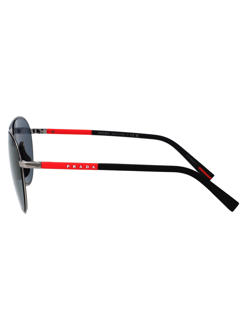 Prada 0ps Sunglasses — Gray Metal