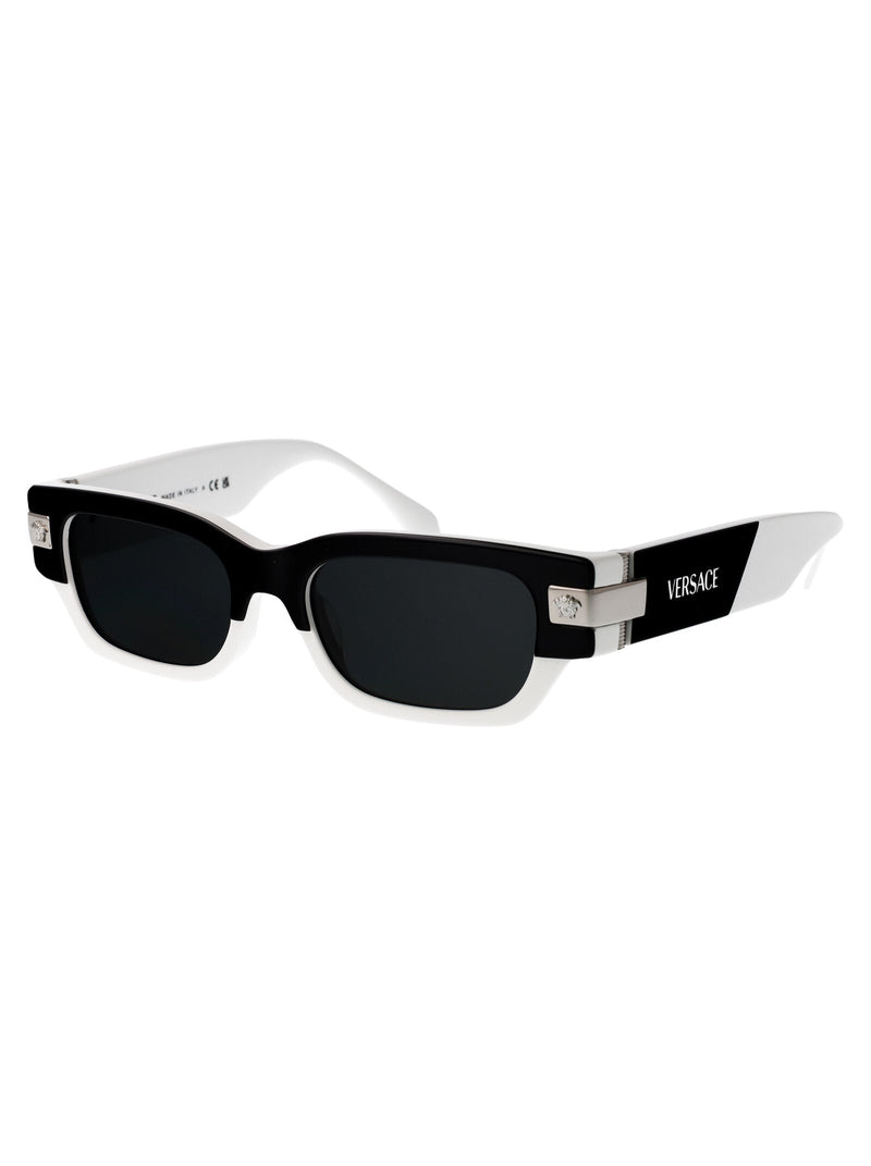 Versace 0ve4465 Black And White Acetate Sunglasses —