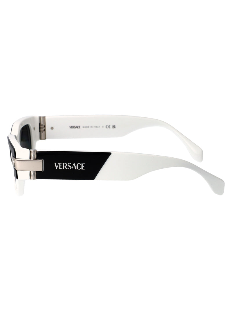Versace 0ve4465 Black And White Acetate Sunglasses —