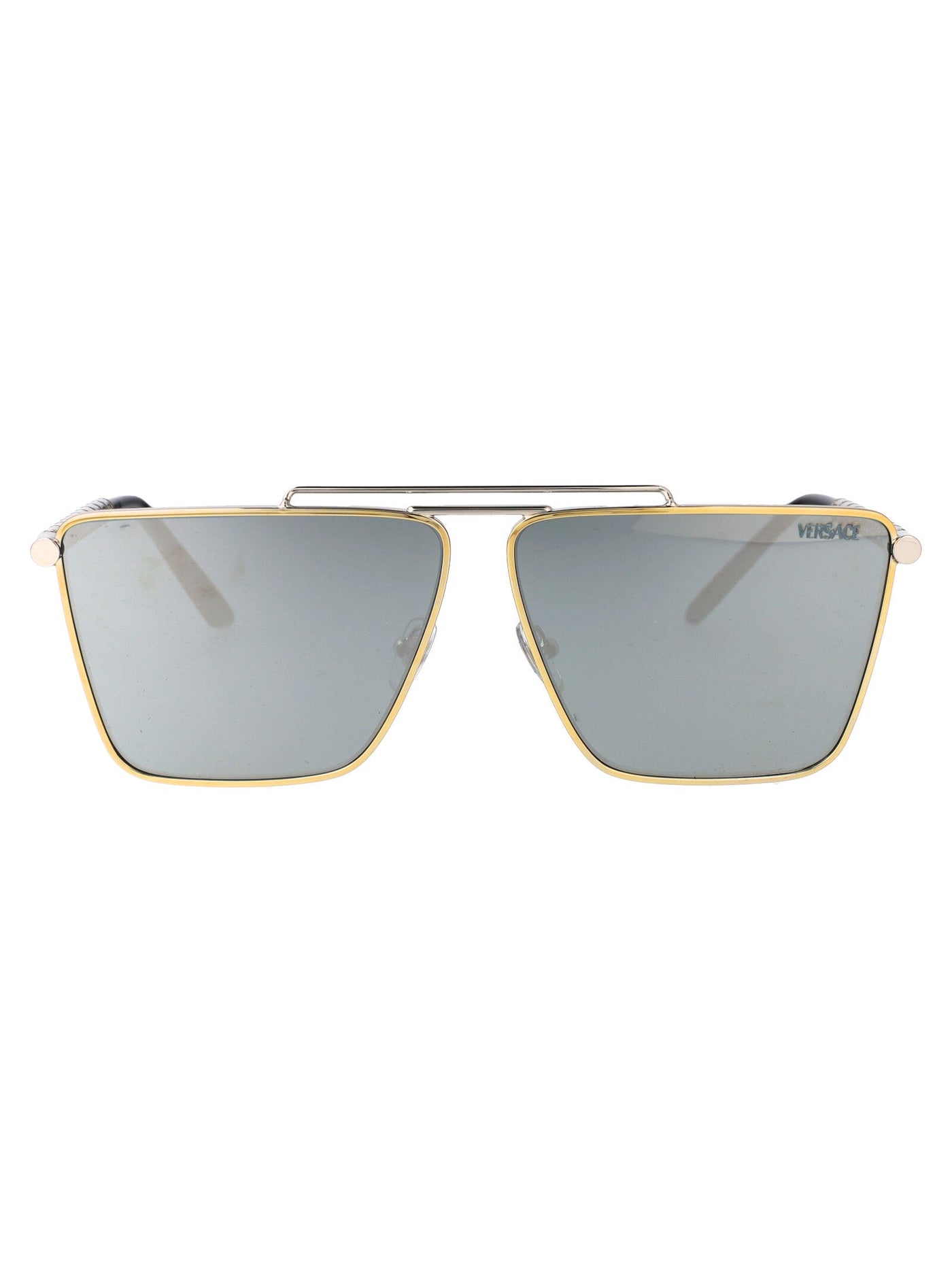 Versace 0ve2266 Gold And Silver Metal Sunglasses —