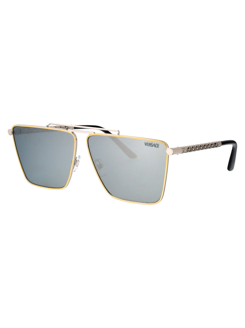 Versace 0ve2266 Gold And Silver Metal Sunglasses —