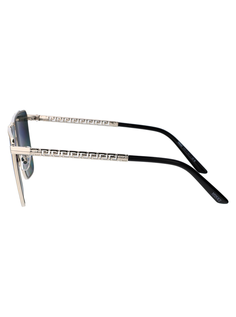 Versace 0ve2266 Gold And Silver Metal Sunglasses —