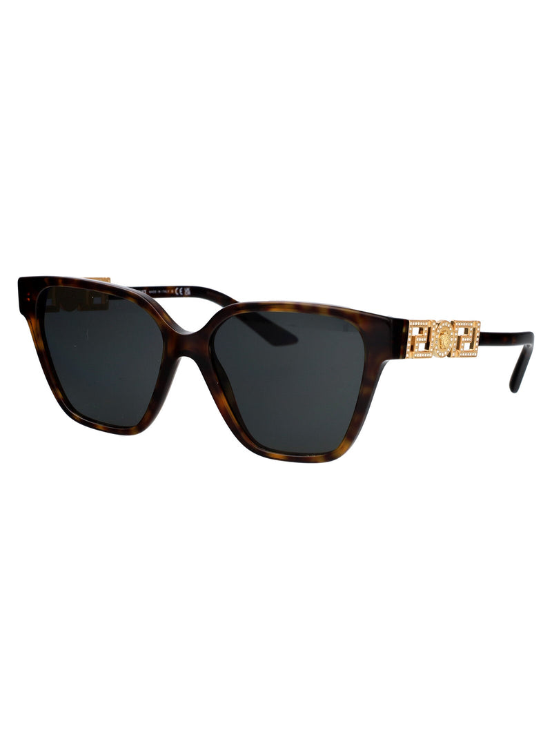Versace 0ve4471b Havana Acetate Sunglasses — Brown