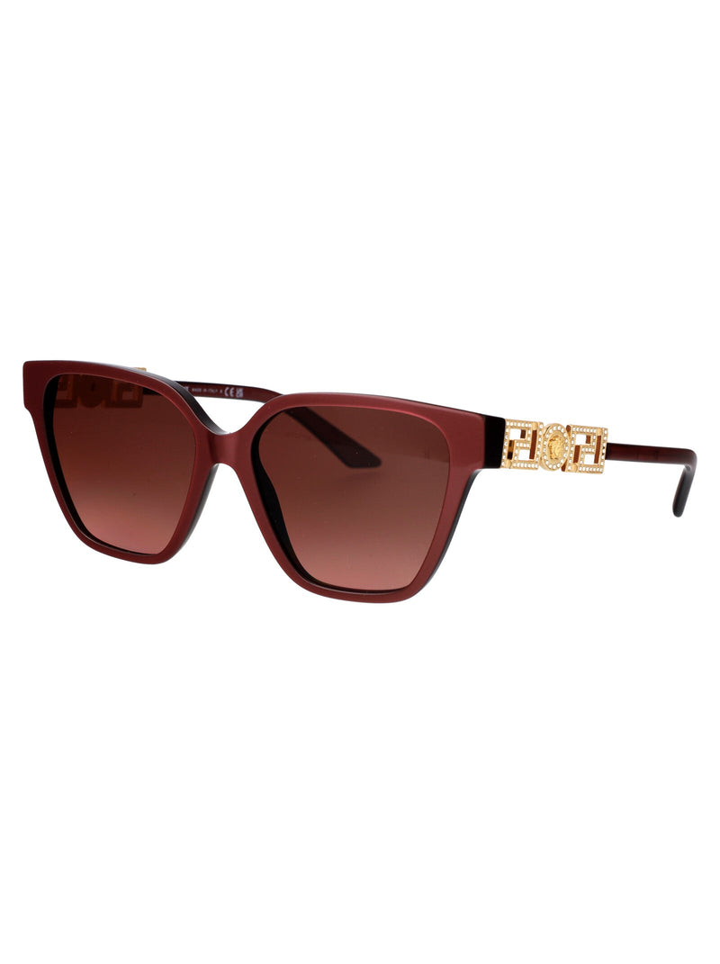 Versace 0ve4471b Dark Ruby Pearl Acetate Sunglasses — Burgundy