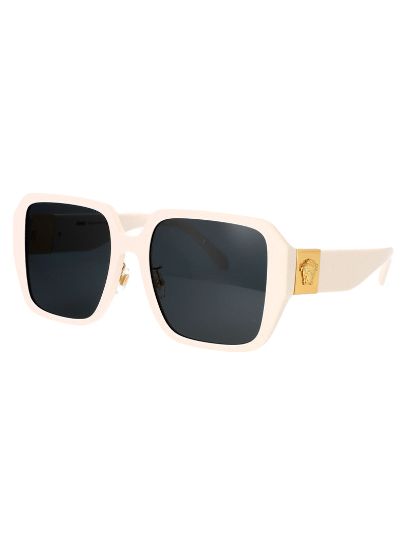 Versace 0ve4472d Ivory Acetate Square-Frame Sunglasses — White