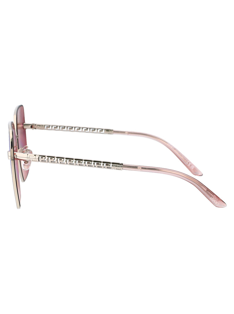 Versace 0ve2270d Square Metal Sunglasses — Silver