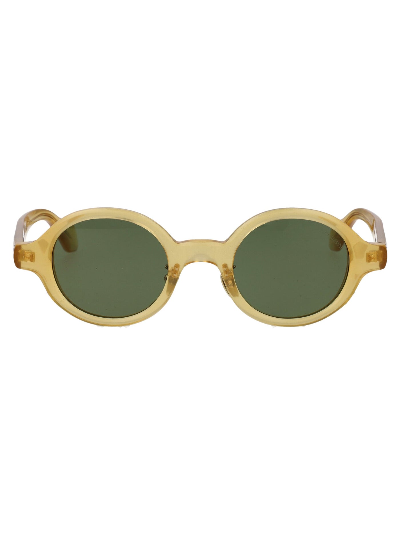 Giorgio Armani 0ar8205 Round Frame Sunglasses — Gold Acetate