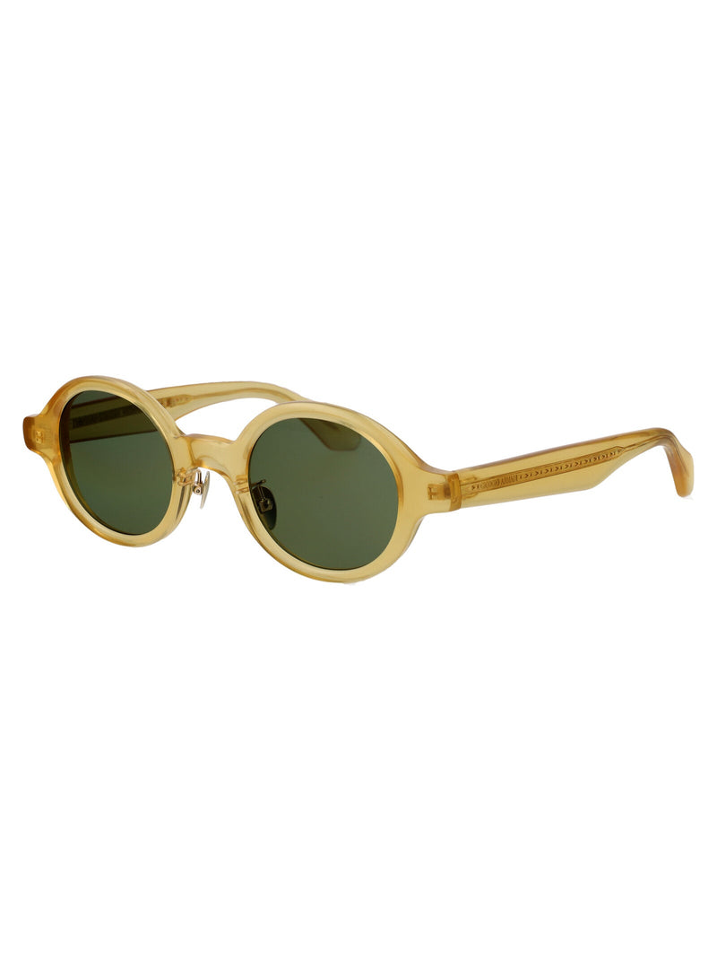 Giorgio Armani 0ar8205 Round Frame Sunglasses — Gold Acetate
