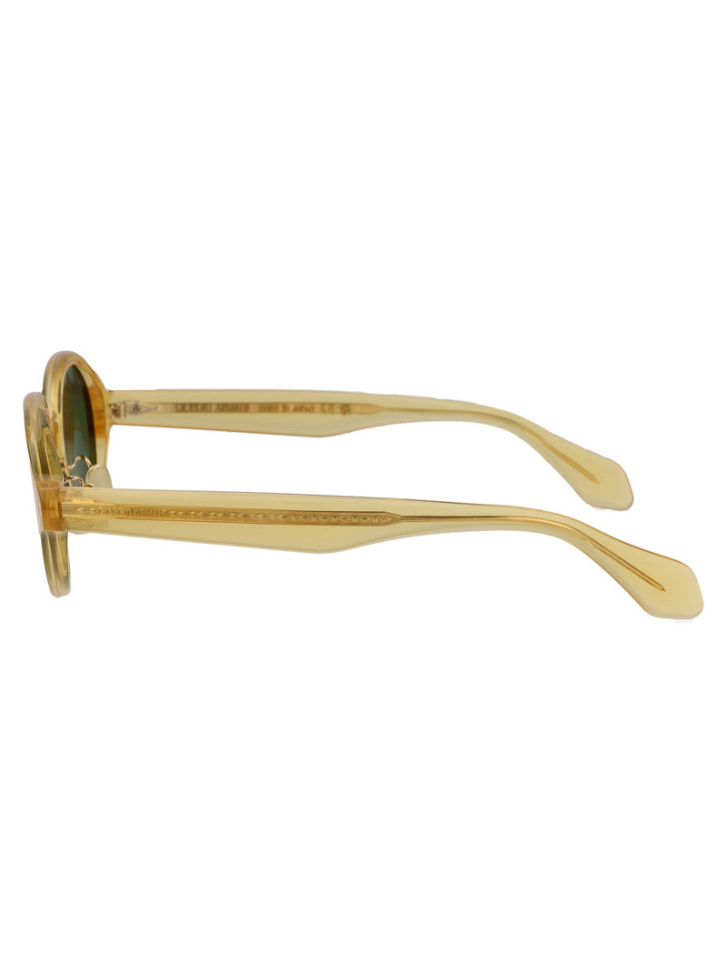 Giorgio Armani 0ar8205 Round Frame Sunglasses — Gold Acetate