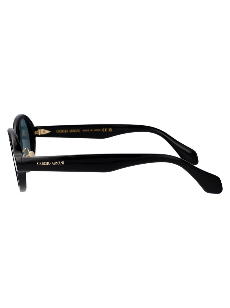 Giorgio Armani 0ar8205 Round Acetate Sunglasses — Black