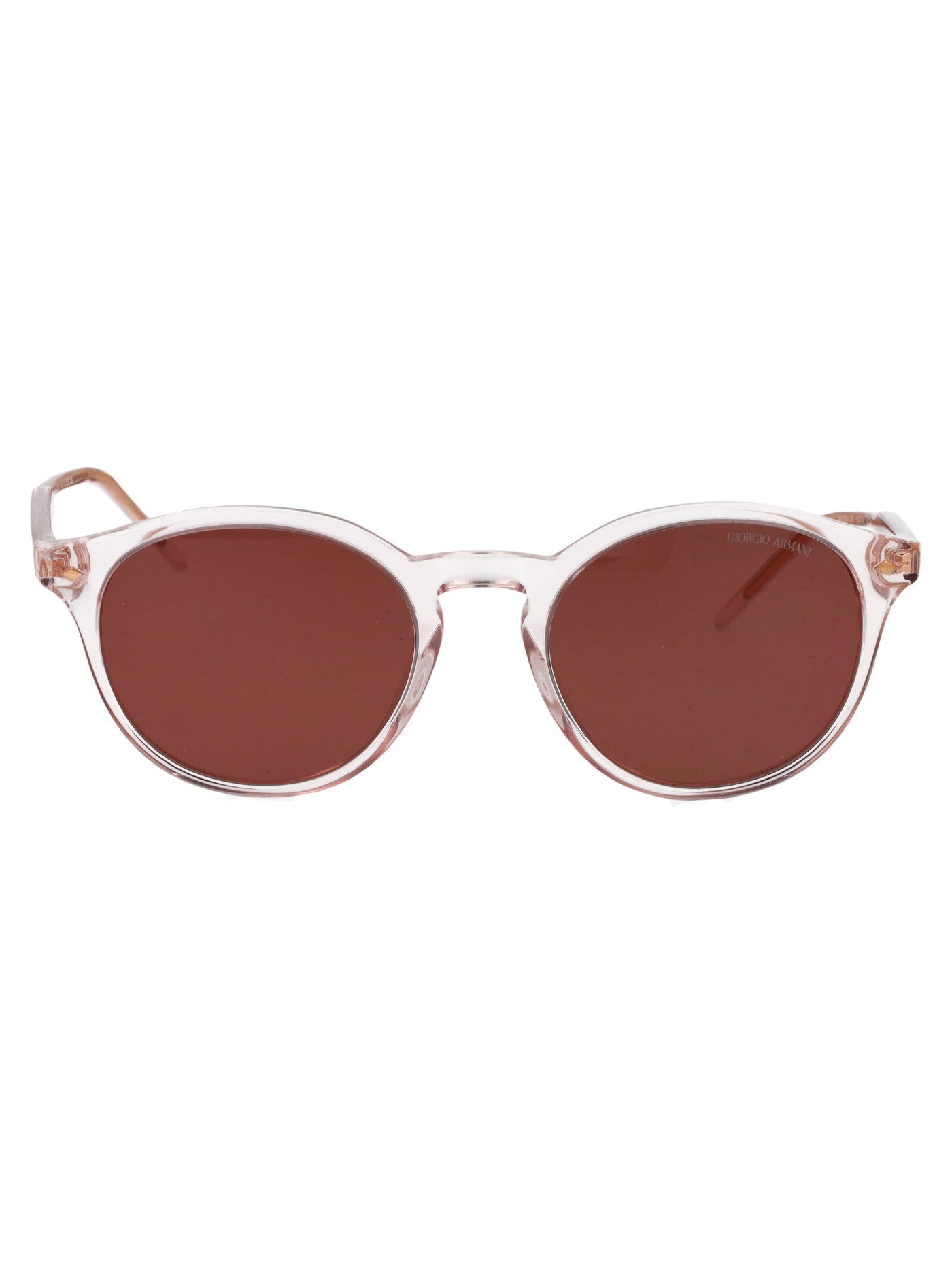 Giorgio Armani 0ar8211 Round Acetate Sunglasses — Pink