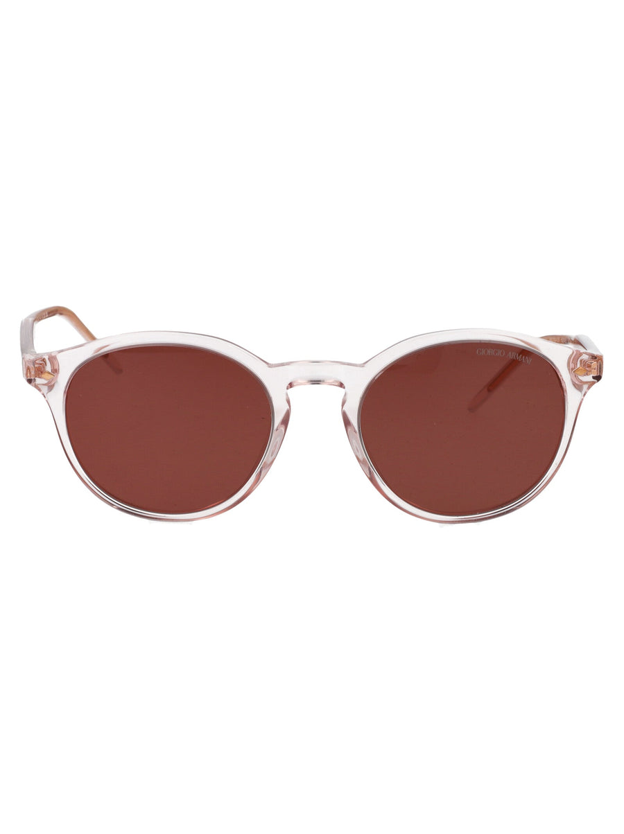 Giorgio Armani 0ar8211 Round Acetate Sunglasses — Pink