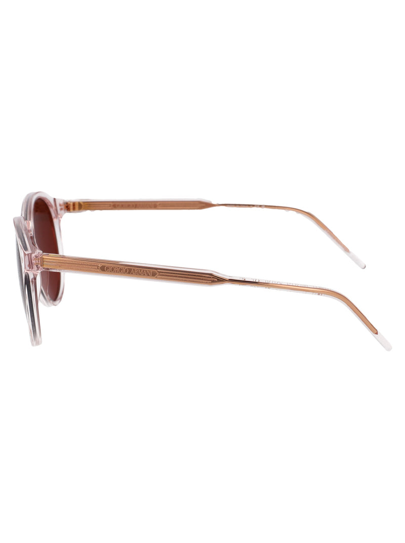 Giorgio Armani 0ar8211 Round Acetate Sunglasses — Pink