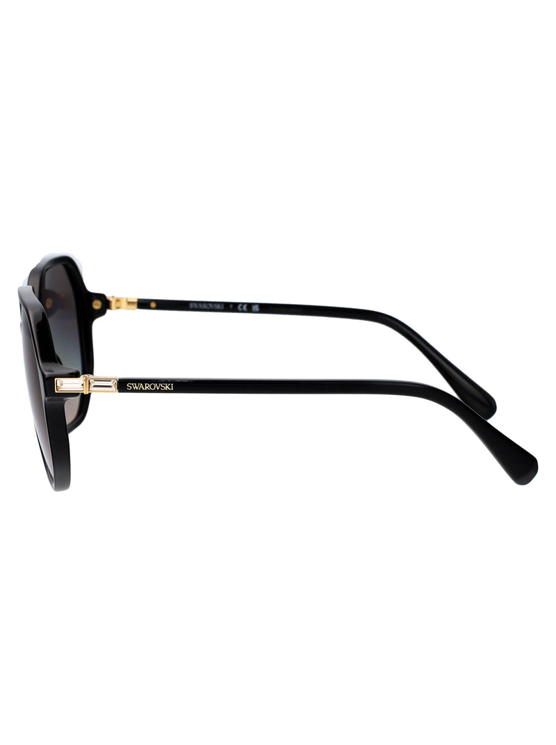 Swarovski 0sk6003 Gradient-Lens Acetate Sunglasses — Black