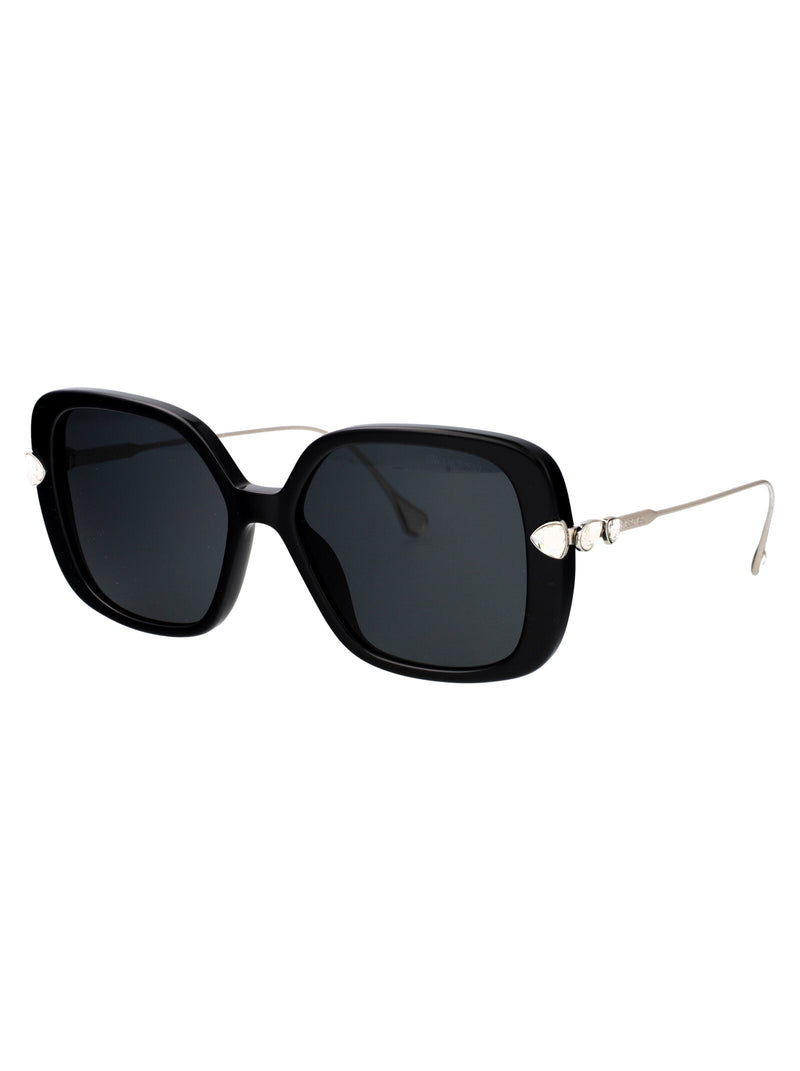 Swarovski 0sk6011 Crystal-Embellished Black Acetate Sunglasses —