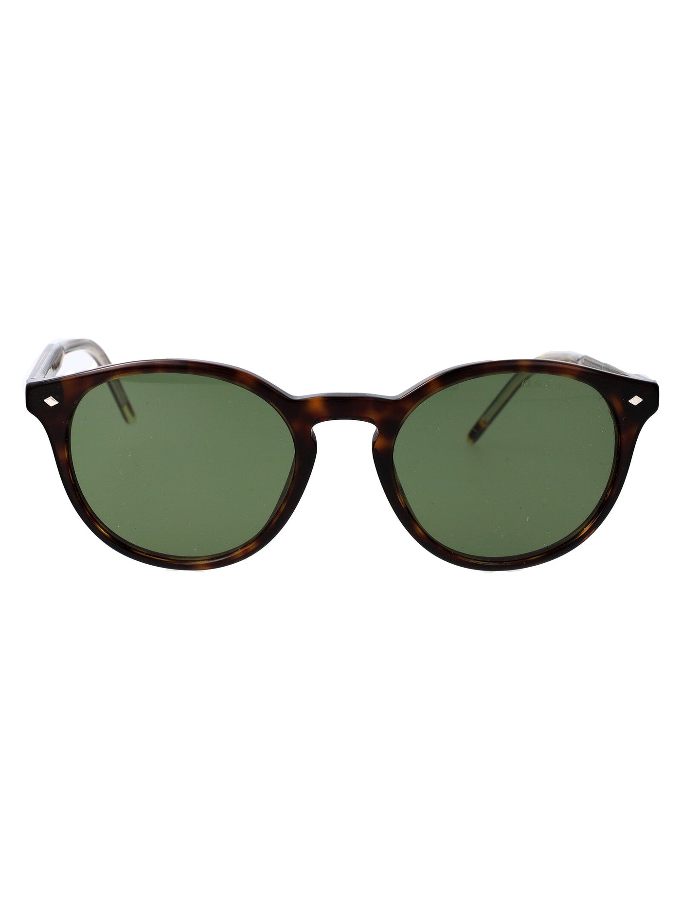 Giorgio Armani 0ar8211 Acetate Round Sunglasses — Brown